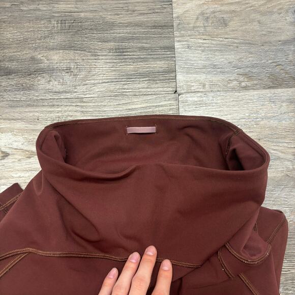 Lululemon Barrys Rusty Red Womens M Stronger As One Tight Mid Rise Leggings - Picture 3 of 10